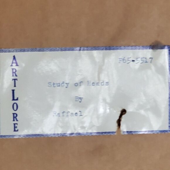 Antique Study of Heads by Raffael ART Lore F65-5517 Framed 15x12x1.5" - Picture 6 of 6